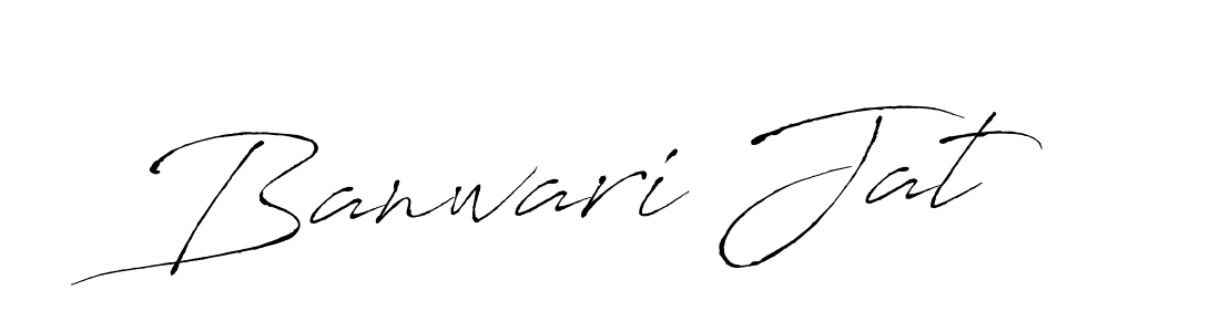 Make a beautiful signature design for name Banwari Jat. With this signature (Antro_Vectra) style, you can create a handwritten signature for free. Banwari Jat signature style 6 images and pictures png