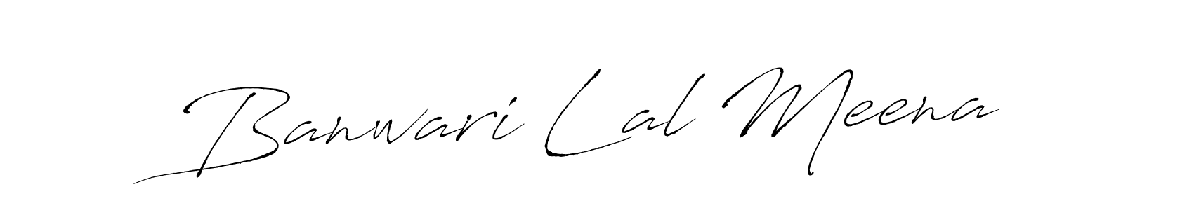 Design your own signature with our free online signature maker. With this signature software, you can create a handwritten (Antro_Vectra) signature for name Banwari Lal Meena. Banwari Lal Meena signature style 6 images and pictures png