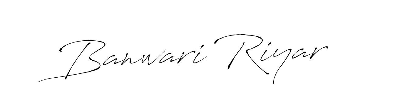 Similarly Antro_Vectra is the best handwritten signature design. Signature creator online .You can use it as an online autograph creator for name Banwari Riyar. Banwari Riyar signature style 6 images and pictures png