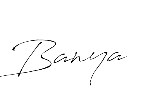 Antro_Vectra is a professional signature style that is perfect for those who want to add a touch of class to their signature. It is also a great choice for those who want to make their signature more unique. Get Banya name to fancy signature for free. Banya signature style 6 images and pictures png
