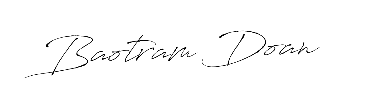 Make a beautiful signature design for name Baotram Doan. With this signature (Antro_Vectra) style, you can create a handwritten signature for free. Baotram Doan signature style 6 images and pictures png