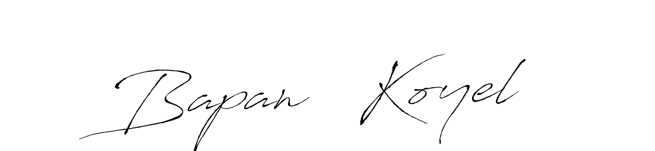 You can use this online signature creator to create a handwritten signature for the name Bapan   Koyel. This is the best online autograph maker. Bapan   Koyel signature style 6 images and pictures png