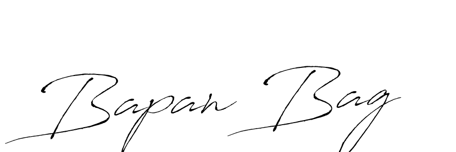 The best way (Antro_Vectra) to make a short signature is to pick only two or three words in your name. The name Bapan Bag include a total of six letters. For converting this name. Bapan Bag signature style 6 images and pictures png