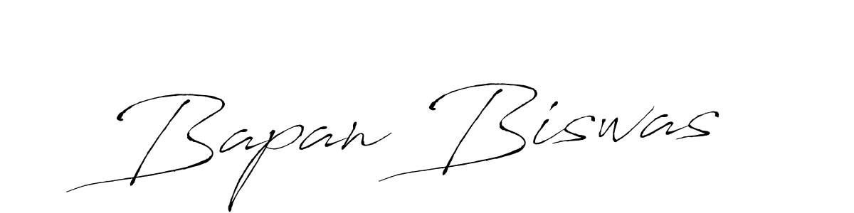 Use a signature maker to create a handwritten signature online. With this signature software, you can design (Antro_Vectra) your own signature for name Bapan Biswas. Bapan Biswas signature style 6 images and pictures png