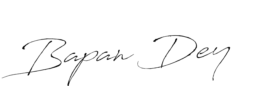 Use a signature maker to create a handwritten signature online. With this signature software, you can design (Antro_Vectra) your own signature for name Bapan Dey. Bapan Dey signature style 6 images and pictures png