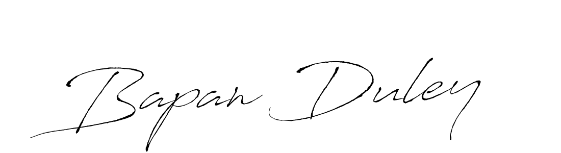Use a signature maker to create a handwritten signature online. With this signature software, you can design (Antro_Vectra) your own signature for name Bapan Duley. Bapan Duley signature style 6 images and pictures png