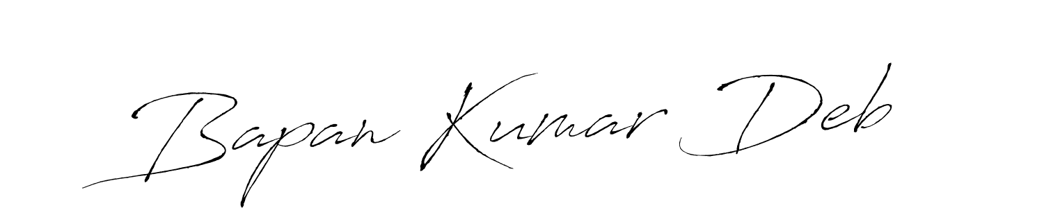 Make a beautiful signature design for name Bapan Kumar Deb. With this signature (Antro_Vectra) style, you can create a handwritten signature for free. Bapan Kumar Deb signature style 6 images and pictures png