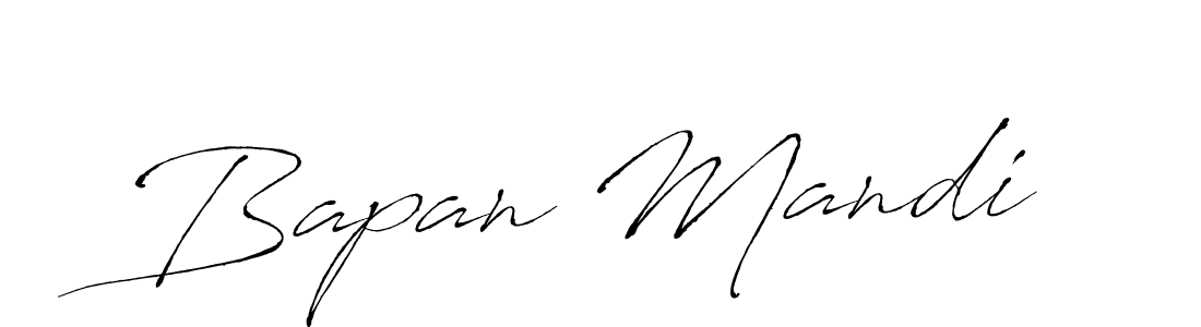 Design your own signature with our free online signature maker. With this signature software, you can create a handwritten (Antro_Vectra) signature for name Bapan Mandi. Bapan Mandi signature style 6 images and pictures png