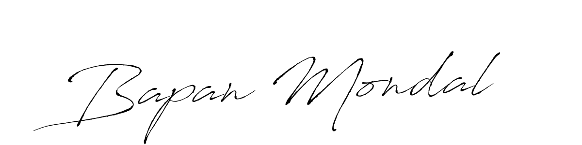 Make a beautiful signature design for name Bapan Mondal. With this signature (Antro_Vectra) style, you can create a handwritten signature for free. Bapan Mondal signature style 6 images and pictures png