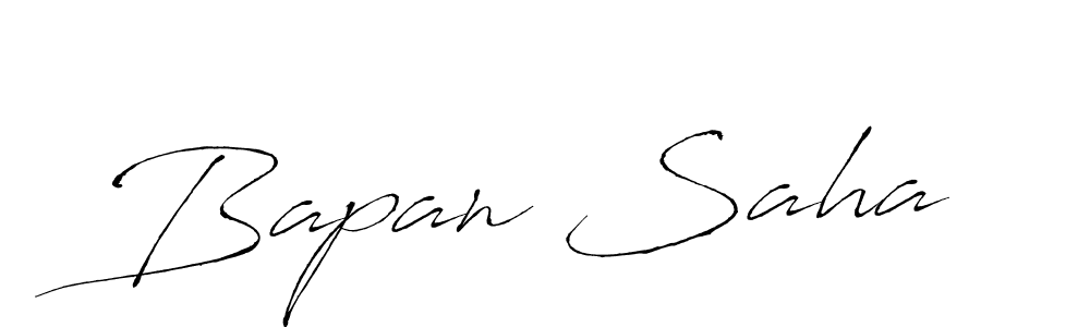 The best way (Antro_Vectra) to make a short signature is to pick only two or three words in your name. The name Bapan Saha include a total of six letters. For converting this name. Bapan Saha signature style 6 images and pictures png