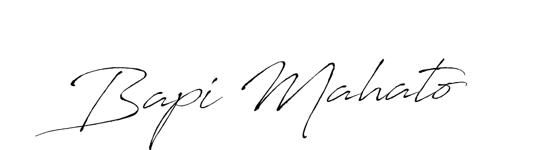 Create a beautiful signature design for name Bapi Mahato. With this signature (Antro_Vectra) fonts, you can make a handwritten signature for free. Bapi Mahato signature style 6 images and pictures png