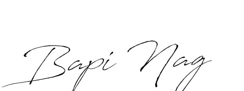 Bapi Nag stylish signature style. Best Handwritten Sign (Antro_Vectra) for my name. Handwritten Signature Collection Ideas for my name Bapi Nag. Bapi Nag signature style 6 images and pictures png