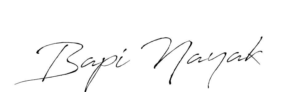 Design your own signature with our free online signature maker. With this signature software, you can create a handwritten (Antro_Vectra) signature for name Bapi Nayak. Bapi Nayak signature style 6 images and pictures png