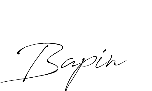 You should practise on your own different ways (Antro_Vectra) to write your name (Bapin) in signature. don't let someone else do it for you. Bapin signature style 6 images and pictures png