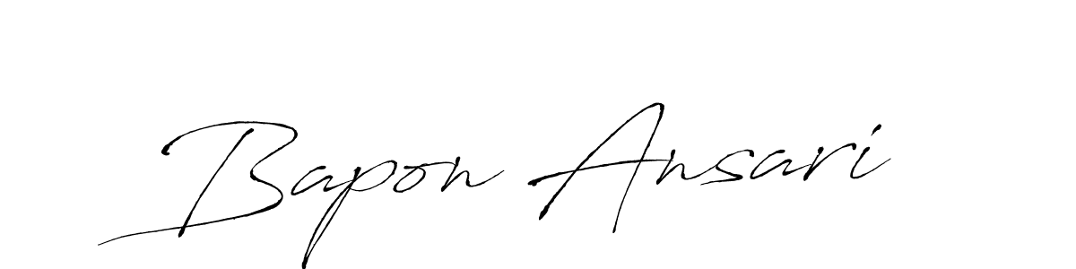 How to make Bapon Ansari signature? Antro_Vectra is a professional autograph style. Create handwritten signature for Bapon Ansari name. Bapon Ansari signature style 6 images and pictures png