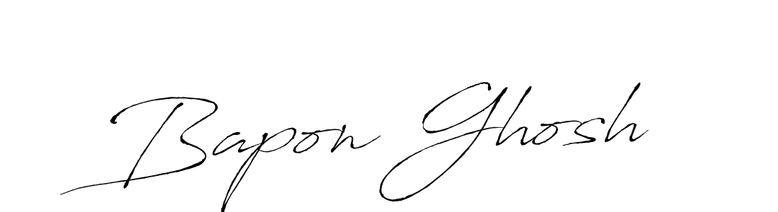 Design your own signature with our free online signature maker. With this signature software, you can create a handwritten (Antro_Vectra) signature for name Bapon Ghosh. Bapon Ghosh signature style 6 images and pictures png