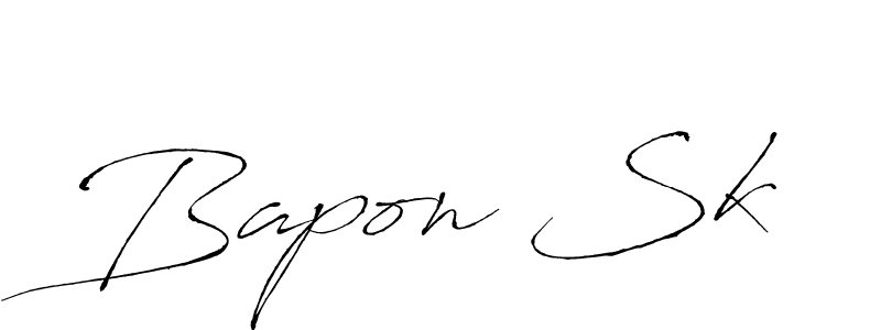 Make a beautiful signature design for name Bapon Sk. With this signature (Antro_Vectra) style, you can create a handwritten signature for free. Bapon Sk signature style 6 images and pictures png