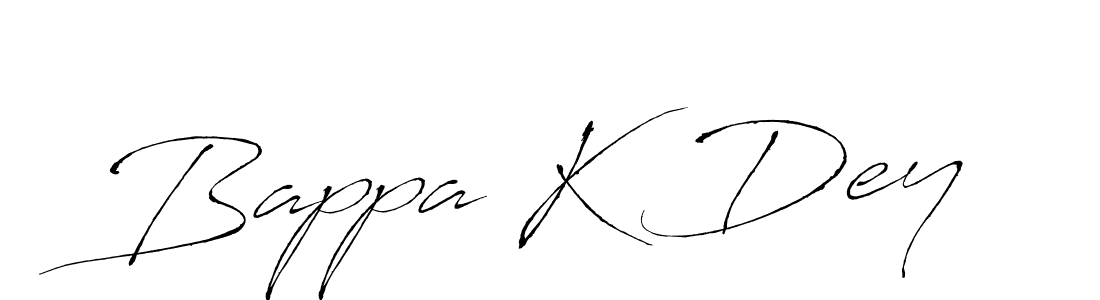 Antro_Vectra is a professional signature style that is perfect for those who want to add a touch of class to their signature. It is also a great choice for those who want to make their signature more unique. Get Bappa K Dey name to fancy signature for free. Bappa K Dey signature style 6 images and pictures png