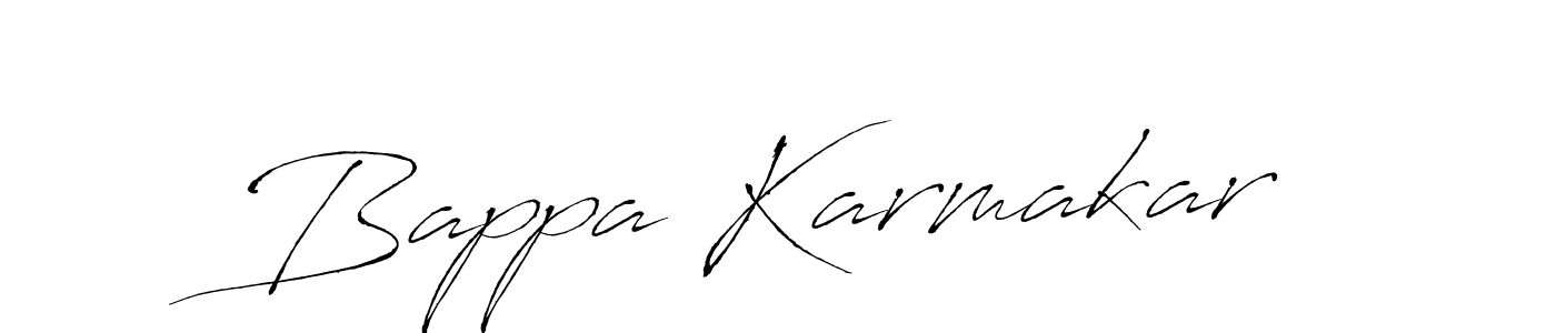 Create a beautiful signature design for name Bappa Karmakar. With this signature (Antro_Vectra) fonts, you can make a handwritten signature for free. Bappa Karmakar signature style 6 images and pictures png