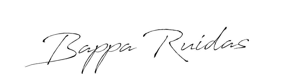 Design your own signature with our free online signature maker. With this signature software, you can create a handwritten (Antro_Vectra) signature for name Bappa Ruidas. Bappa Ruidas signature style 6 images and pictures png