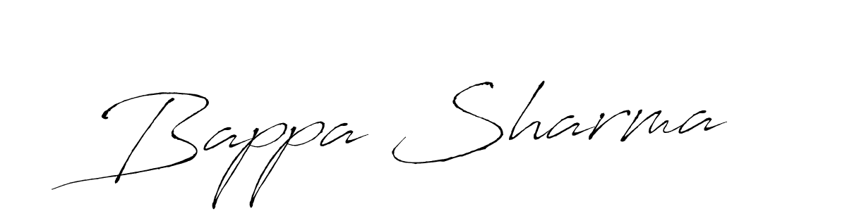 Design your own signature with our free online signature maker. With this signature software, you can create a handwritten (Antro_Vectra) signature for name Bappa Sharma. Bappa Sharma signature style 6 images and pictures png