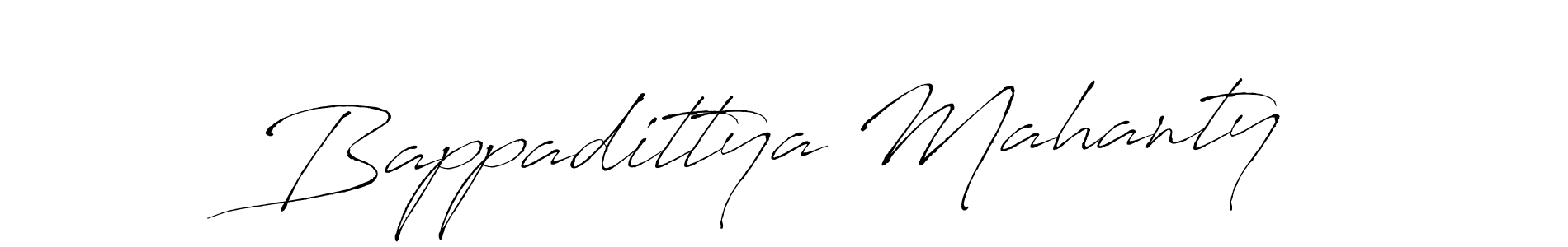 Create a beautiful signature design for name Bappadittya Mahanty. With this signature (Antro_Vectra) fonts, you can make a handwritten signature for free. Bappadittya Mahanty signature style 6 images and pictures png