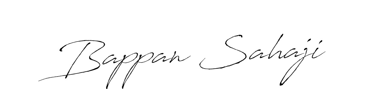 Antro_Vectra is a professional signature style that is perfect for those who want to add a touch of class to their signature. It is also a great choice for those who want to make their signature more unique. Get Bappan Sahaji name to fancy signature for free. Bappan Sahaji signature style 6 images and pictures png