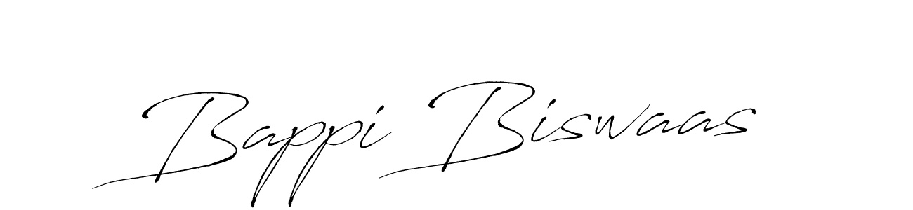 Create a beautiful signature design for name Bappi Biswaas. With this signature (Antro_Vectra) fonts, you can make a handwritten signature for free. Bappi Biswaas signature style 6 images and pictures png