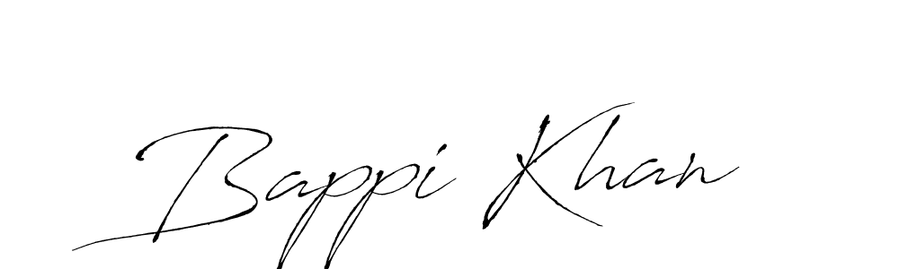 Design your own signature with our free online signature maker. With this signature software, you can create a handwritten (Antro_Vectra) signature for name Bappi Khan. Bappi Khan signature style 6 images and pictures png