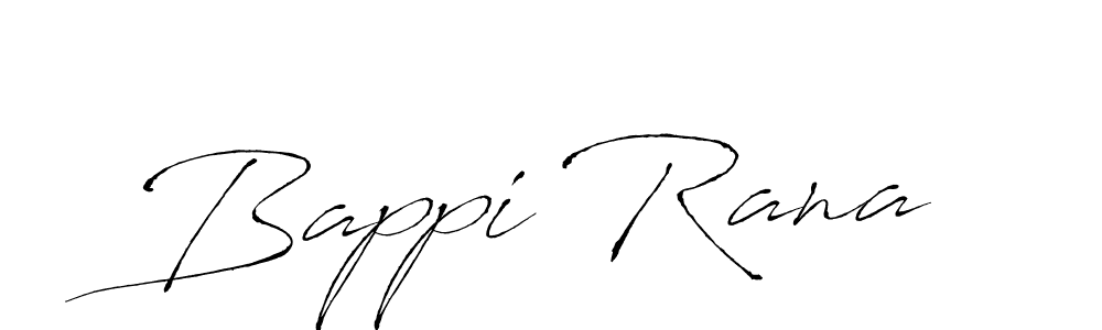 Bappi Rana stylish signature style. Best Handwritten Sign (Antro_Vectra) for my name. Handwritten Signature Collection Ideas for my name Bappi Rana. Bappi Rana signature style 6 images and pictures png