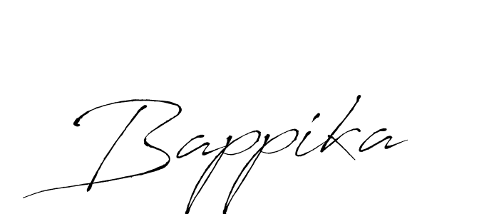 How to make Bappika signature? Antro_Vectra is a professional autograph style. Create handwritten signature for Bappika name. Bappika signature style 6 images and pictures png