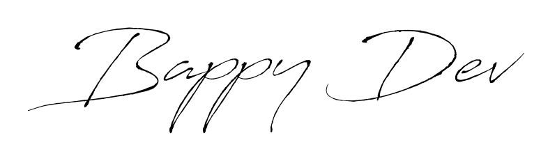 Bappy Dev stylish signature style. Best Handwritten Sign (Antro_Vectra) for my name. Handwritten Signature Collection Ideas for my name Bappy Dev. Bappy Dev signature style 6 images and pictures png