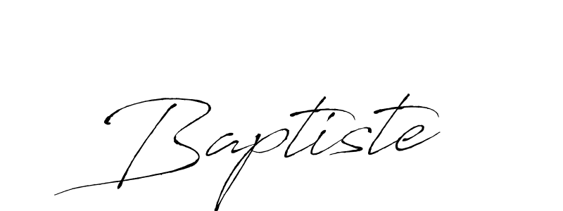 How to make Baptiste signature? Antro_Vectra is a professional autograph style. Create handwritten signature for Baptiste name. Baptiste signature style 6 images and pictures png