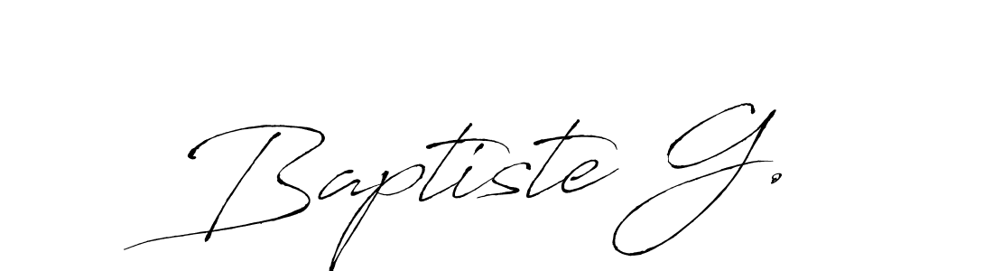 Also we have Baptiste G. name is the best signature style. Create professional handwritten signature collection using Antro_Vectra autograph style. Baptiste G. signature style 6 images and pictures png