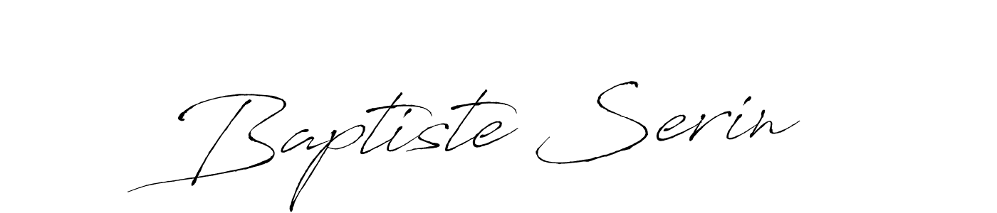 Make a beautiful signature design for name Baptiste Serin. With this signature (Antro_Vectra) style, you can create a handwritten signature for free. Baptiste Serin signature style 6 images and pictures png