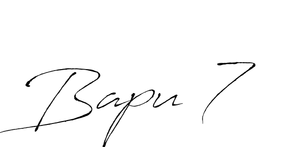 Make a beautiful signature design for name Bapu 7. With this signature (Antro_Vectra) style, you can create a handwritten signature for free. Bapu 7 signature style 6 images and pictures png