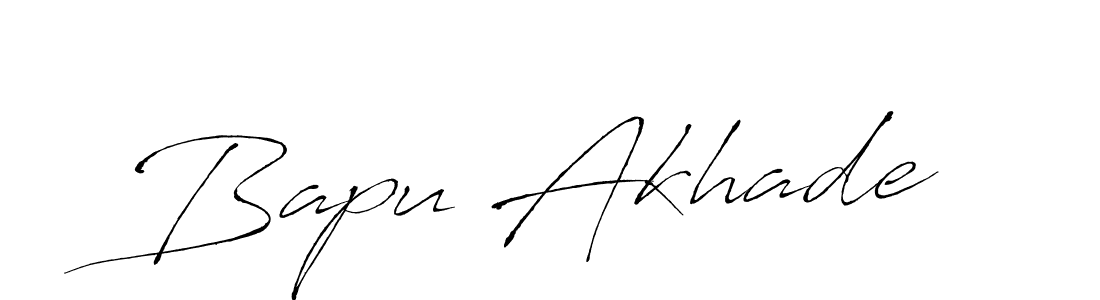 Design your own signature with our free online signature maker. With this signature software, you can create a handwritten (Antro_Vectra) signature for name Bapu Akhade. Bapu Akhade signature style 6 images and pictures png