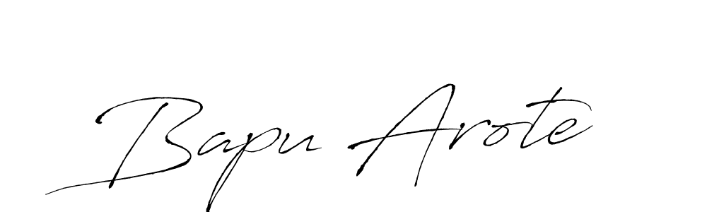 Also we have Bapu Arote name is the best signature style. Create professional handwritten signature collection using Antro_Vectra autograph style. Bapu Arote signature style 6 images and pictures png