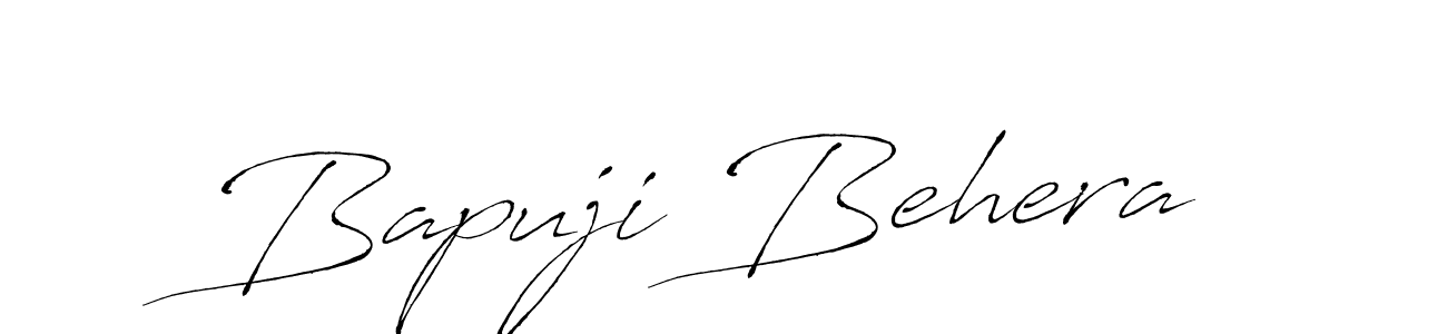 Design your own signature with our free online signature maker. With this signature software, you can create a handwritten (Antro_Vectra) signature for name Bapuji Behera. Bapuji Behera signature style 6 images and pictures png