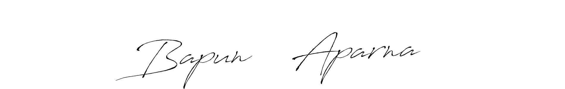 Also You can easily find your signature by using the search form. We will create Bapun ♥️ Aparna name handwritten signature images for you free of cost using Antro_Vectra sign style. Bapun ♥️ Aparna signature style 6 images and pictures png