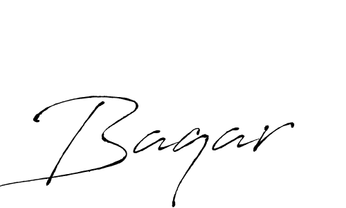 Baqar stylish signature style. Best Handwritten Sign (Antro_Vectra) for my name. Handwritten Signature Collection Ideas for my name Baqar. Baqar signature style 6 images and pictures png