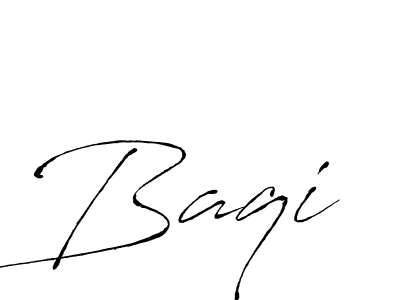 How to make Baqi signature? Antro_Vectra is a professional autograph style. Create handwritten signature for Baqi name. Baqi signature style 6 images and pictures png