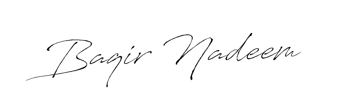 Similarly Antro_Vectra is the best handwritten signature design. Signature creator online .You can use it as an online autograph creator for name Baqir Nadeem. Baqir Nadeem signature style 6 images and pictures png
