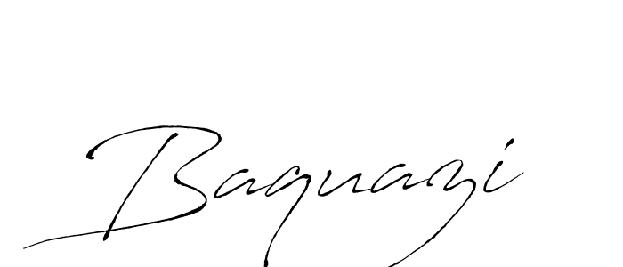 Make a beautiful signature design for name Baquazi. With this signature (Antro_Vectra) style, you can create a handwritten signature for free. Baquazi signature style 6 images and pictures png