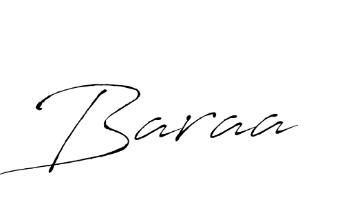 Baraa stylish signature style. Best Handwritten Sign (Antro_Vectra) for my name. Handwritten Signature Collection Ideas for my name Baraa. Baraa signature style 6 images and pictures png