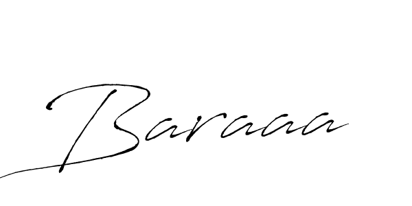 Use a signature maker to create a handwritten signature online. With this signature software, you can design (Antro_Vectra) your own signature for name Baraaa. Baraaa signature style 6 images and pictures png