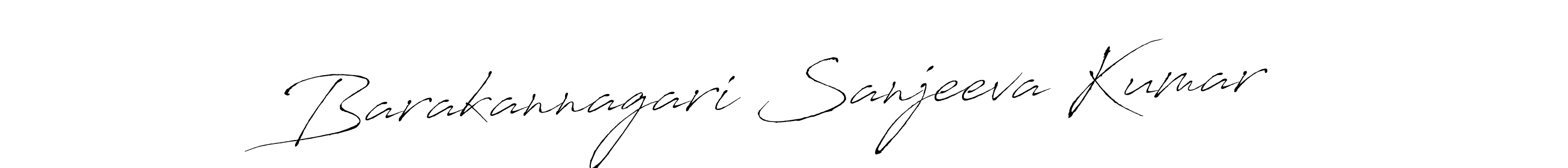 How to make Barakannagari Sanjeeva Kumar name signature. Use Antro_Vectra style for creating short signs online. This is the latest handwritten sign. Barakannagari Sanjeeva Kumar signature style 6 images and pictures png