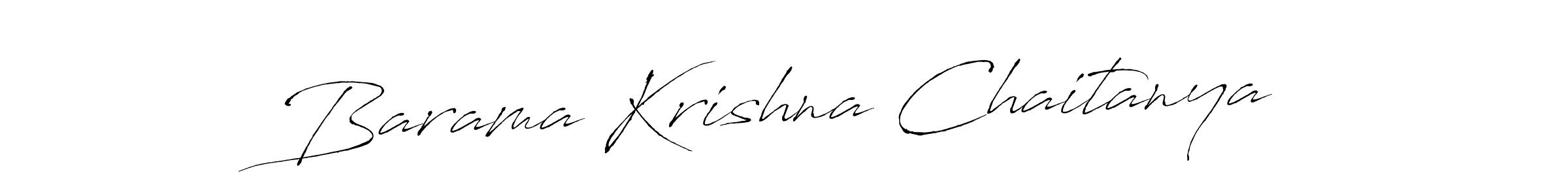 Create a beautiful signature design for name Barama Krishna Chaitanya. With this signature (Antro_Vectra) fonts, you can make a handwritten signature for free. Barama Krishna Chaitanya signature style 6 images and pictures png