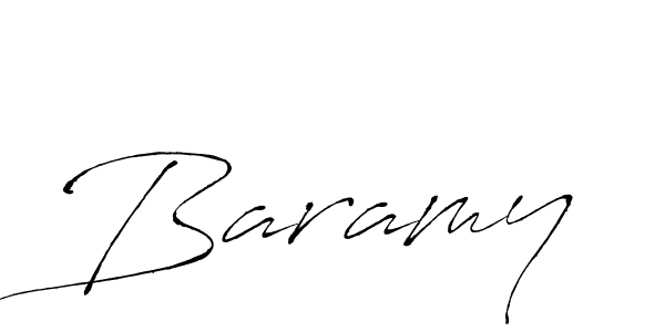 Antro_Vectra is a professional signature style that is perfect for those who want to add a touch of class to their signature. It is also a great choice for those who want to make their signature more unique. Get Baramy name to fancy signature for free. Baramy signature style 6 images and pictures png