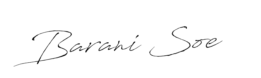 Make a beautiful signature design for name Barani Soe. With this signature (Antro_Vectra) style, you can create a handwritten signature for free. Barani Soe signature style 6 images and pictures png